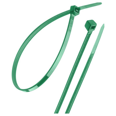 Нейлоновые хомуты TDM ELECTRIC 2,5х100 мм, зеленый, 25 штук SQ0515-0343