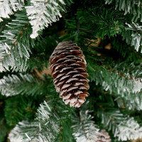 Елка Зимнее волшебство Шик иней, 120 см, d нижнего яруса 74 см, 280 веток 185420