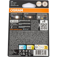 Автолампа OSRAM W5W, W2.1x9.5d, LED, 2 шт., 6000 К, 12 В 2825DWP-02B