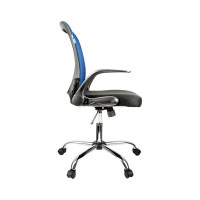 Кресло оператора Helmi HL-M04 Active, ткань, регулируемый подлокотник, хром 283161