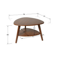 Журнальный стол Мебелик Бруклин орех/орех 576