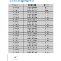 Головка торцевая шестигранная глубокая (21 мм; сталь CrV; 1/2DR) HOEGERT TECHNIK HT1A271