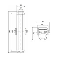 Дверной доводчик DORF 130 кг, серебро L8225_silver