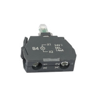 Красный ламповый блок с вынесеным светодиодом Briswik ZBV-B4.BR