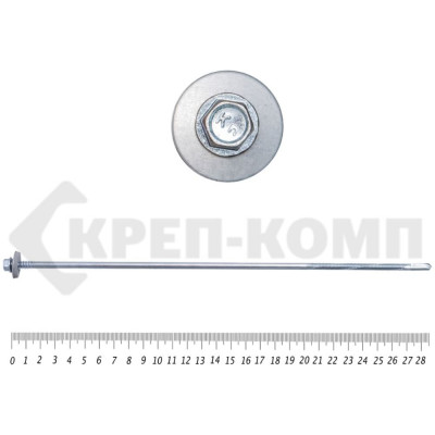 Саморез для сэндвич-панелей КРЕП-КОМП удлинённое сверло 15 мм, 6,3/5,5х285 Kn 35 шт. ссп285мф