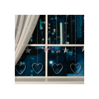 Бахрома Luazon DECOR Сердце, IP20, Ш2.4 м, В0.9 м, Н.С. LED-186-220V, 8 режимов, мульти 4356976
