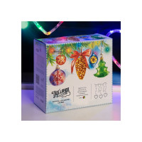 Бахрома Luazon DECOR Сердце, IP20, Ш2.4 м, В0.9 м, Н.С. LED-186-220V, 8 режимов, мульти 4356976
