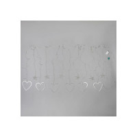 Бахрома Luazon DECOR Сердце, IP20, Ш2.4 м, В0.9 м, Н.С. LED-186-220V, 8 режимов, мульти 4356976