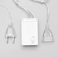 Бахрома Luazon ECO Арка, IP20, УМС вилка, Ш2.5 м, В1.2 м, Н.С. LED-136-220V, 8 режимов,мульти 3612416