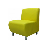 Секция дивана Мягкий офис Классик одноместная желтая КЛ501ЖЛТ