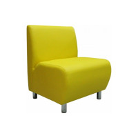 Секция дивана Мягкий офис Классик одноместная желтая КЛ501ЖЛТ