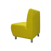 Секция дивана Мягкий офис Классик одноместная желтая КЛ501ЖЛТ
