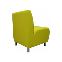 Секция дивана Мягкий офис Классик одноместная желтая КЛ501ЖЛТ