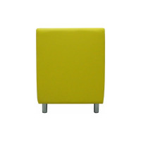 Секция дивана Мягкий офис Классик одноместная желтая КЛ501ЖЛТ