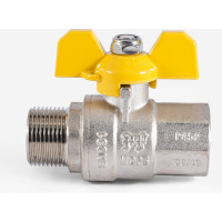 Шаровой кран для газа PROFACTOR PF GAS ручка бабочка, в/н 3/4 дюйма PF GBV 337