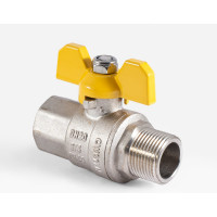 Шаровой кран для газа PROFACTOR PF GAS ручка бабочка, в/н 3/4 дюйма PF GBV 337