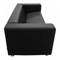 Диван Мягкий офис Аполло трехместный черный АП301ЧН