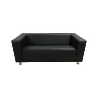 Диван Мягкий офис Аполло трехместный черный АП301ЧН