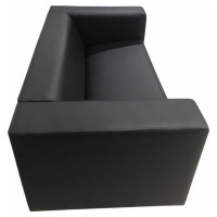 Диван Мягкий офис Аполло трехместный черный АП301ЧН