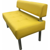 Секция дивана Мягкий офис Сатурн двухместная желтая СТР601ЖЛТ