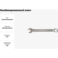 Комбинированный ключ Forsage 23 мм, 6 граней F-75523H(28640)
