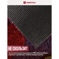 Кокосовый коврик VORTEX Котики ворс 15 мм, 35x60 см, на ПВХ основе 24337