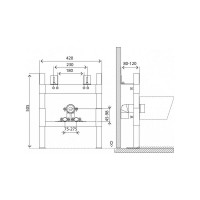 Инсталляция для биде BelBagno BB024-BD