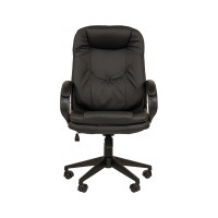 Кресло Easy Chair 695 TPU кожзам, черный, пластик 1366742