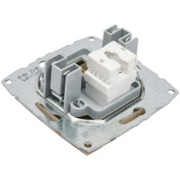 Механизм телефонной розетки Mono Electric Rj45, Cat3, L/D, титан 500-002225-124