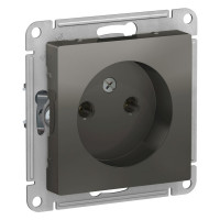 Розетка Systeme Electric AtlasDesign Сталь б/з, 16А, механизм SE ATN000941