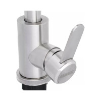 Смеситель для кухни СоюзКран поворотный излив 35 см., керамический картридж 35 мм., нержавеющая сталь SS01-R133 567-092