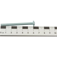 Винт ZAMETAL М5x60, с полусфер. гол. и прессш., DIN 967, оц., уп. 200 шт. ZA514288