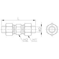 Соединитель механический 4 мм CDC Pneumatics CUC 0402
