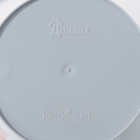 Горшок для цветов Доляна Танец журавлей 0.8 л, голубой 7306161