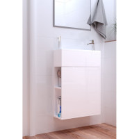 Тумба с раковиной 1Marka Stretto 50П 1д. Белый глянец У94716