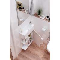 Тумба с раковиной 1Marka Stretto 50П 1д. Белый глянец У94716