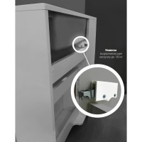 Тумба с раковиной 1Marka Stretto 50П 1д. Белый глянец У94716