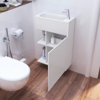 Тумба с раковиной 1Marka Stretto 50П 1д. Белый глянец У94716