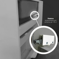 Тумба с раковиной 1Marka Stretto 50П 1д. Белый глянец У94716