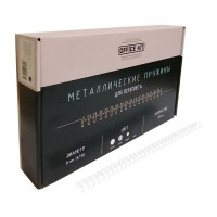 Металлические пружины для переплёта Office Kit D 8 мм 5/16 белые упаковка 100 шт OKPM516W