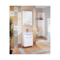 Тумба с раковиной Onika Лада 50 напольная, белая 105002