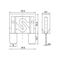 Плавкие предохранители Alca Maxi 30 A, 20 шт. 663200