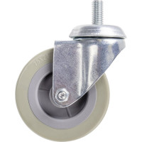 Колесо для уборочной тележки с штоком с резьбой (4 шт; 75 мм) BRABIX 605380