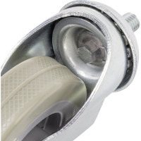 Колесо для уборочной тележки с штоком с резьбой (4 шт; 75 мм) BRABIX 605380