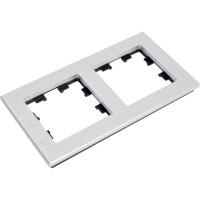 2-местная рамка Systeme Electric AtlasDesign NATURE металл серебро ATN312102