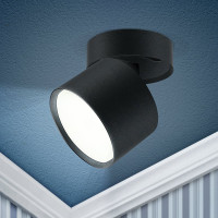 Накладной светильник ЭРА OL12 GX53 SBK подсветка, под лампу Gx53, алюминий, цвет черный 40/960 Б0049034