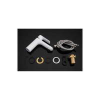 Смеситель для умывальника Gappo 25к белый хром G1048 540129