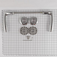 Ручка HOPPE M1515/23K Vitoria F49-R полированный хром-Resista, Schnellstift, А=120-135mm, без нижних розеток, крепление розеток на саморезы 65892