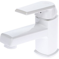 Полимерный смеситель для раковины, белый OneLife P02-021w