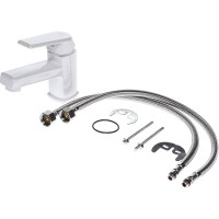 Полимерный смеситель для раковины, белый OneLife P02-021w